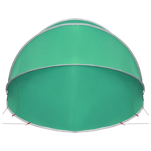 Grote foto vidaxl pooldome groen 500 x 500 x 236 cm 185t polyester met pu coating tuin en terras zwembaden toebehoren