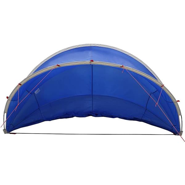 Grote foto vidaxl pooldome blauw 405 x 405 x 192 cm 185t polyester met pu coating tuin en terras zwembaden toebehoren