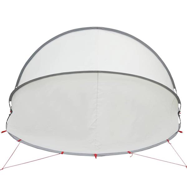 Grote foto vidaxl pooldome grijs en oranje 336 x 322 x 160 cm tuin en terras zwembaden toebehoren