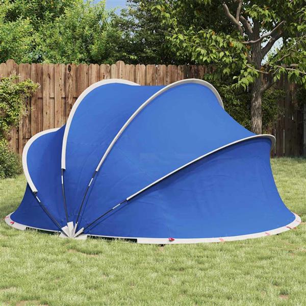 Grote foto vidaxl pooldome blauw 336 x 322 x 160 cm 185t polyester met pu coating tuin en terras zwembaden toebehoren