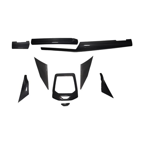 Grote foto dit betreft een bmw g60 g61 5 serie g90 g99 m5 carbon interieur lijstem trim set auto onderdelen tuning en styling