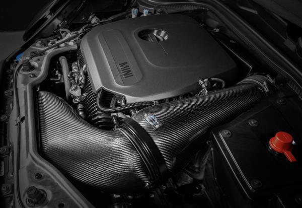 Grote foto dit betreft een mini cooper s jcw f65 f66 f67 carbon eventuri intake systeem auto onderdelen tuning en styling