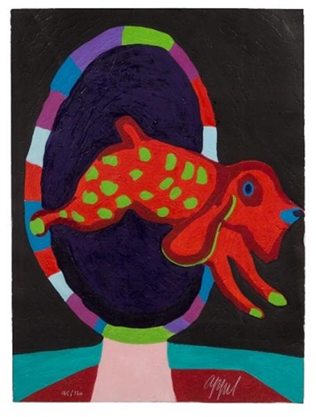 Grote foto gevraagd karel appel circus series antiek en kunst litho en zeefdrukken