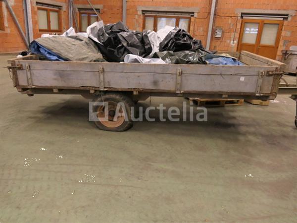 Grote foto enkelassige landbouwtrailer agrarisch aanhangwagens