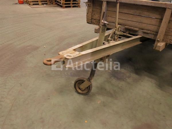 Grote foto enkelassige landbouwtrailer agrarisch aanhangwagens
