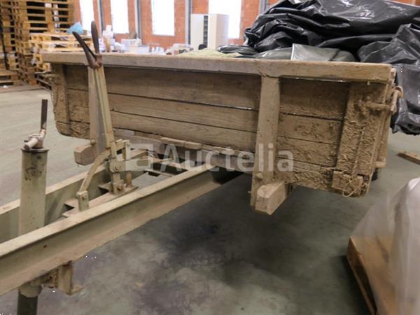 Grote foto enkelassige landbouwtrailer agrarisch aanhangwagens