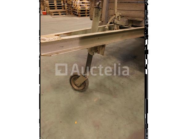 Grote foto enkelassige landbouwtrailer agrarisch aanhangwagens