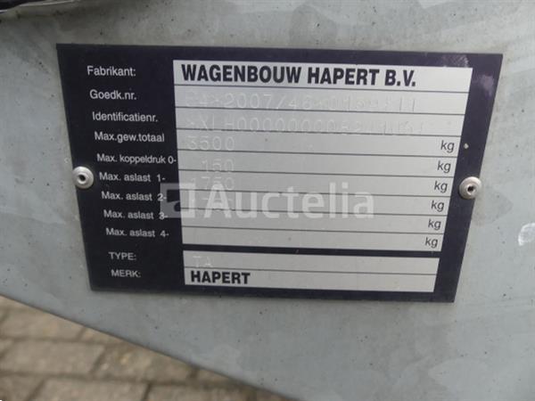 Grote foto 3500 kg hapert ta c44a al aluminium hangwagen 2019 vin xlh00000000824105 agrarisch aanhangwagens