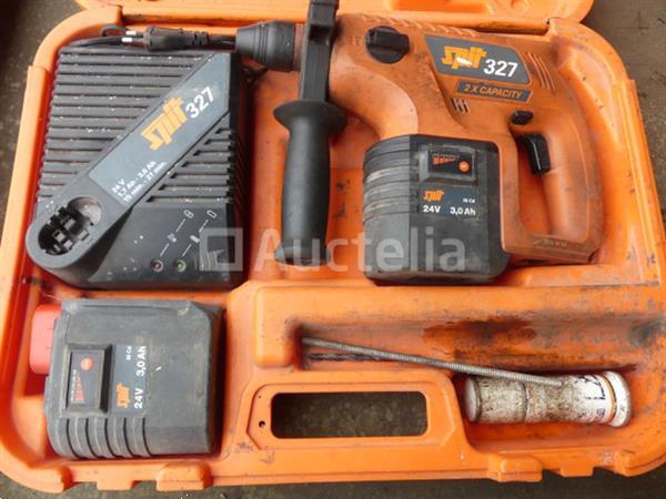 Grote foto batterij aangedreven boormachine spit 327 doe het zelf en verbouw ijzerwaren en bevestigingsmiddelen