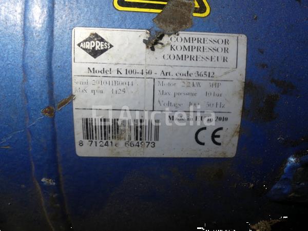 Grote foto airpress k 100 450 compressor doe het zelf en verbouw compressors