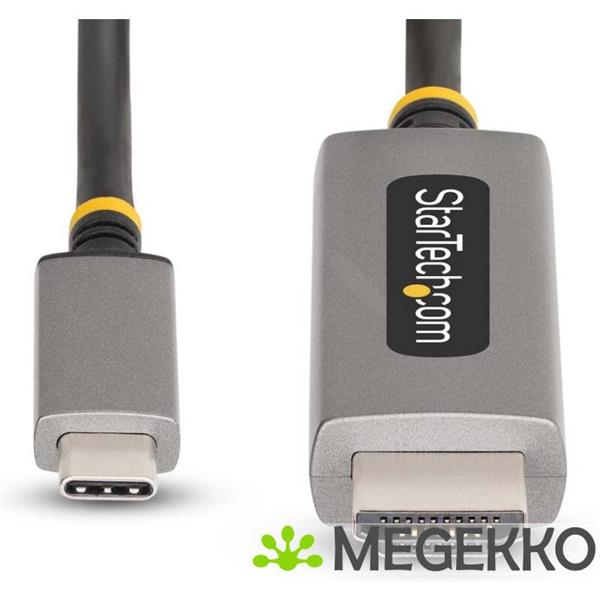 Grote foto startech.com 1m usb c naar hdmi adapter kabel 8k 60hz 4k 144hz hdr10 usb type c naar hdmi 2.1 vi computers en software overige computers en software