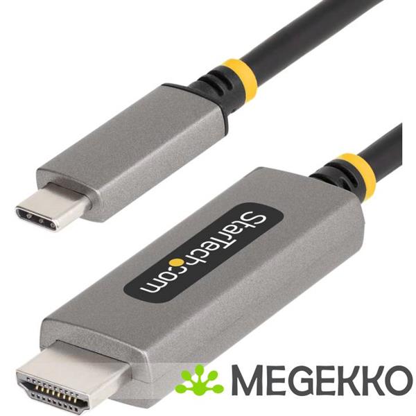 Grote foto startech.com 1m usb c naar hdmi adapter kabel 8k 60hz 4k 144hz hdr10 usb type c naar hdmi 2.1 vi computers en software overige computers en software