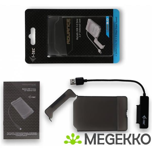 Grote foto i tec mysafeu313 behuizing voor opslagstations 2.5 hdd ssd behuizing zwart computers en software behuizingen en kasten