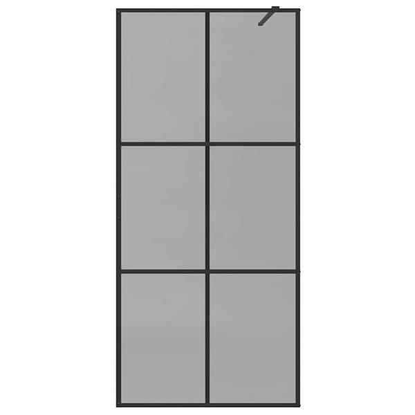 Grote foto vidaxl inloop douche wand zwart 90 x 195 cm gehard glas huis en inrichting complete badkamers