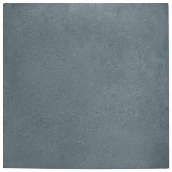 Grote foto vidaxl nep konijnenbont tapijt olite antraciet 240 x 240 cm polyester huis en inrichting vloerbedekking en kleden