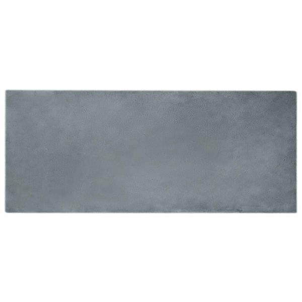 Grote foto vidaxl nep konijnenbont tapijt olite antraciet 80 x 200 cm polyester huis en inrichting vloerbedekking en kleden