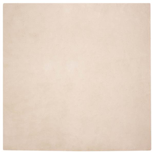 Grote foto vidaxl nep konijnenbont tapijt olite taupe 240 x 240 cm polyester huis en inrichting vloerbedekking en kleden