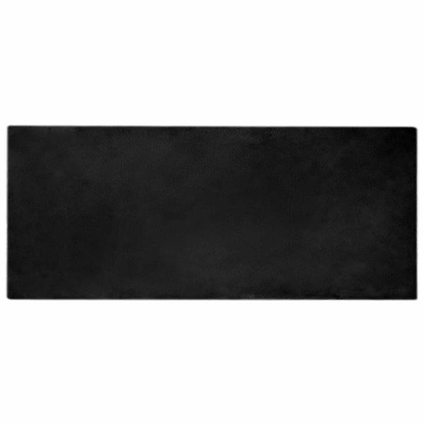 Grote foto vidaxl nep konijnenbont tapijt olite zwart 80 x 200 cm polyester huis en inrichting vloerbedekking en kleden