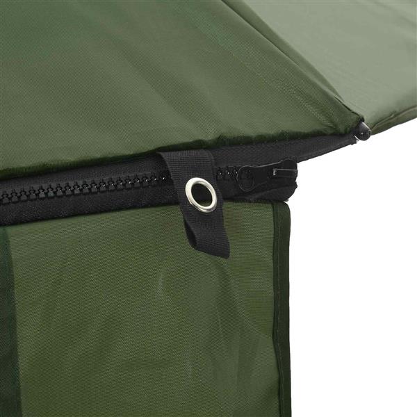 Grote foto vidaxl vis paraplu geel leger 220 x 193 cm oxford polyester tuin en terras overige tuin en terras