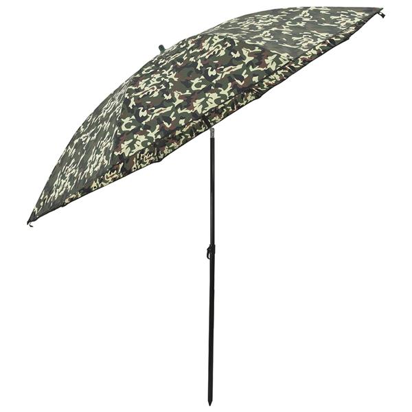 Grote foto vidaxl vis paraplu camouflage 240 x 210 cm oxford polyester tuin en terras overige tuin en terras