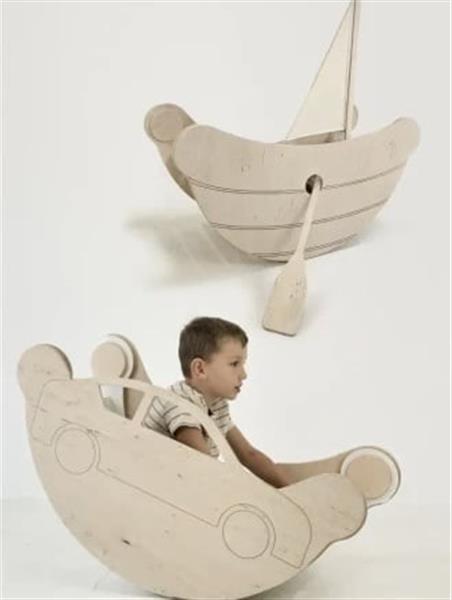 Grote foto upgrade set voor houten schommel boot auto auto naturel s kinderen en baby overige