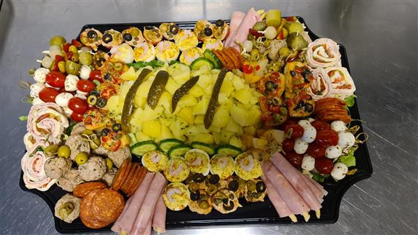 Grote foto italiaanse borrelschalen diversen kerst