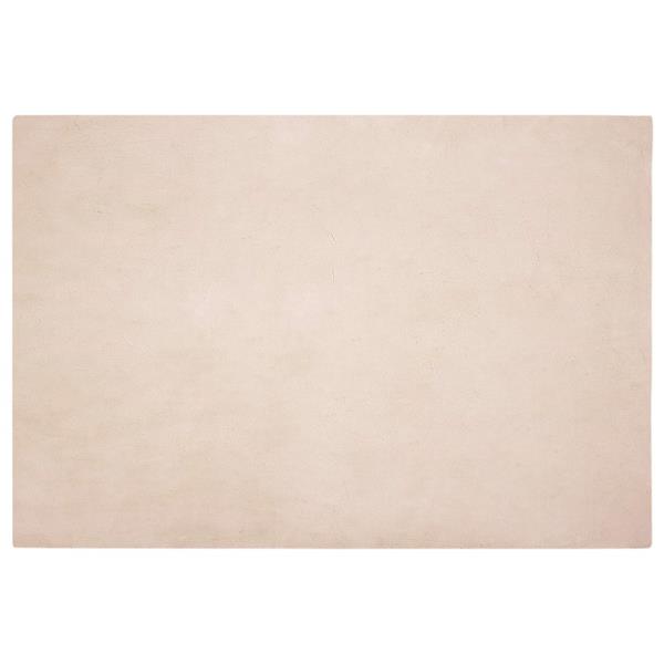 Grote foto vidaxl nep konijnenbont tapijt olite taupe 140 x 200 cm polyester huis en inrichting vloerbedekking en kleden