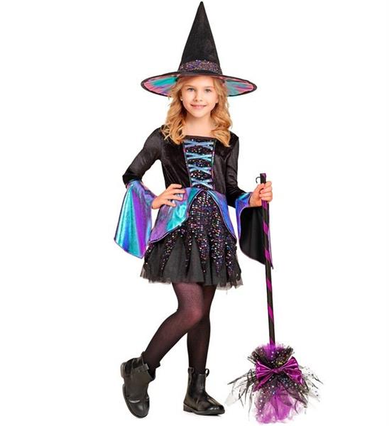 Grote foto heks kostuum kind zwart meerkleurig verzamelen overige verzamelingen