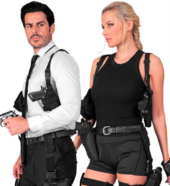 Grote foto zwarte holster schouder verzamelen overige verzamelingen