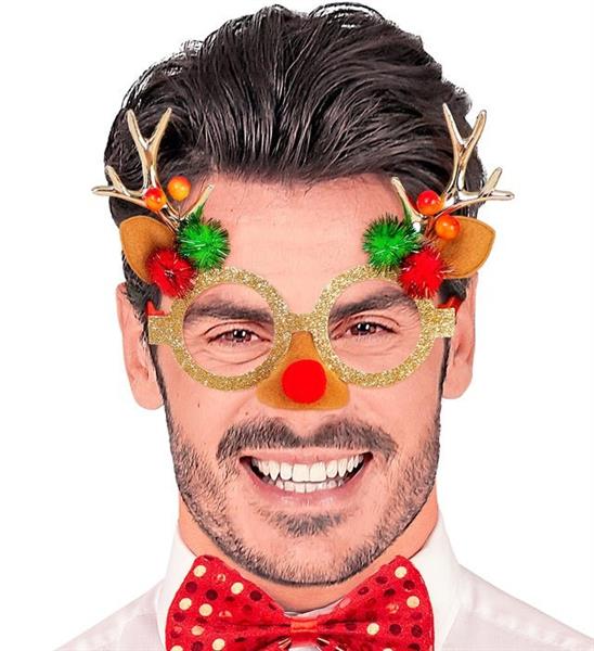 Grote foto rendier bril gekleurd glitter verzamelen overige verzamelingen