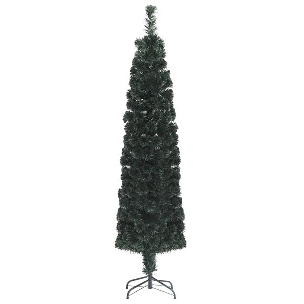 Grote foto vidaxl kunstkerstboom met standaard smal 120 cm glasvezel diversen overige diversen