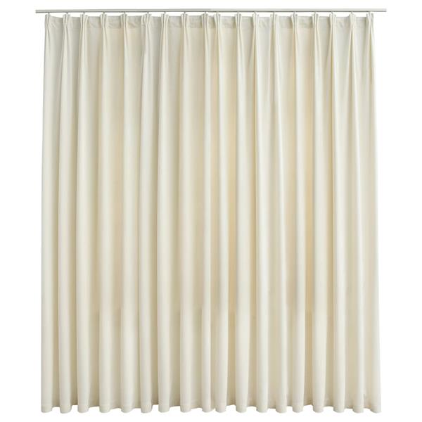 Grote foto vidaxl gordijn verduisterend met haken 290x245 cm fluweel cr me huis en inrichting gordijnen en lamellen