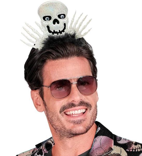 Grote foto halloween haarband skelet wit zwart verzamelen overige verzamelingen