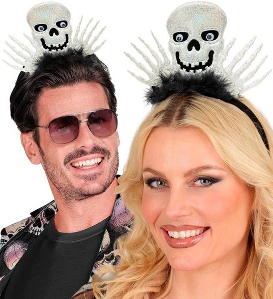 Grote foto halloween haarband skelet wit zwart verzamelen overige verzamelingen