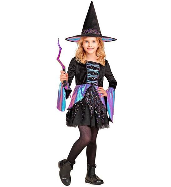 Grote foto heks kostuum kind zwart meerkleurig verzamelen overige verzamelingen