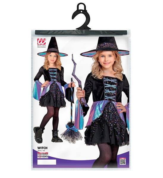 Grote foto heks kostuum kind zwart meerkleurig verzamelen overige verzamelingen