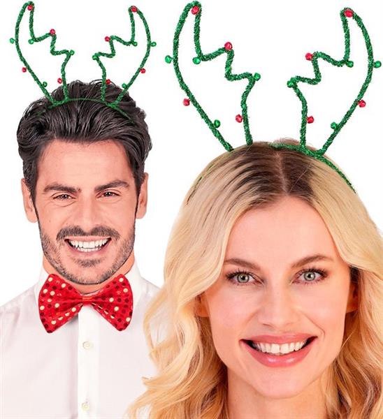 Grote foto rendier haarband rood groen verzamelen overige verzamelingen