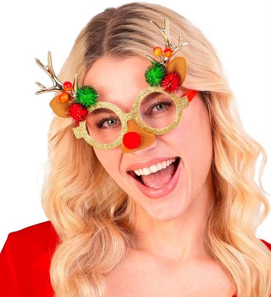 Grote foto rendier bril gekleurd glitter verzamelen overige verzamelingen