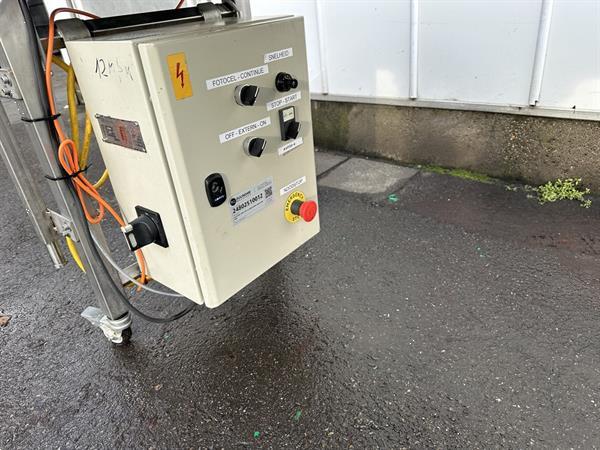 Grote foto transportband roestvrij staal 300 x 26 cm agrarisch transportbanden