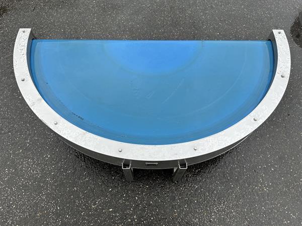 Grote foto qj producties bochtband 180 graden roestvrij staal 50 cm agrarisch transportbanden