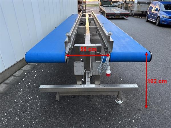 Grote foto qj producties transportband dubbele transportband 577 x 48 cm agrarisch transportbanden