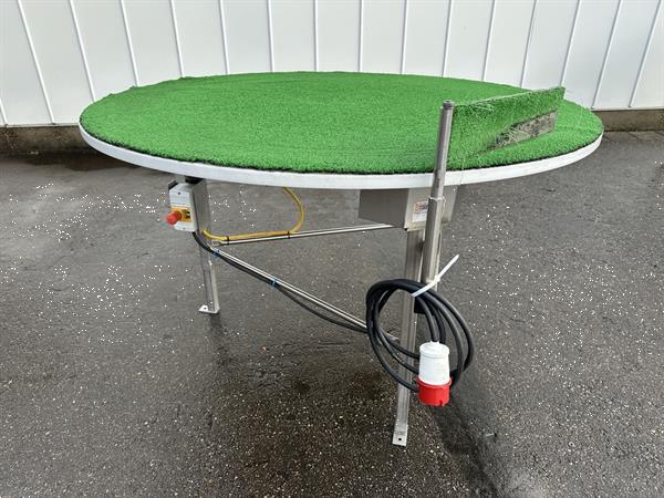 Grote foto draaitafel rvs 150 met kuntstof blad agrarisch tuinbouw