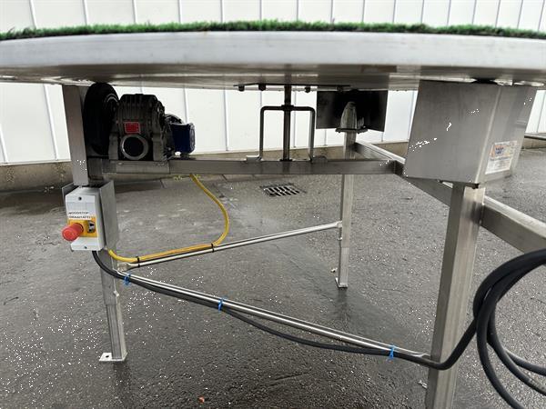 Grote foto draaitafel rvs 150 met kuntstof blad agrarisch tuinbouw