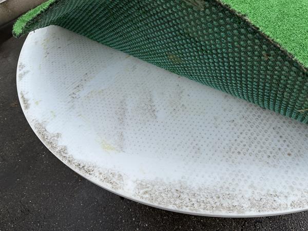 Grote foto draaitafel rvs 150 met kuntstof blad agrarisch tuinbouw