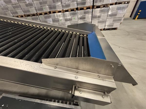 Grote foto sorma w12 126 afweegmachine met elevator punnet ontnester en vuller agrarisch tuinbouw