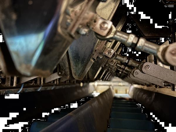 Grote foto sorma w12 126 afweegmachine met elevator punnet ontnester en vuller agrarisch tuinbouw