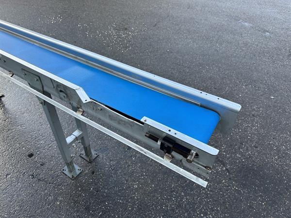 Grote foto vlakke rvs transportband 290 x 19 5 cm agrarisch transportbanden