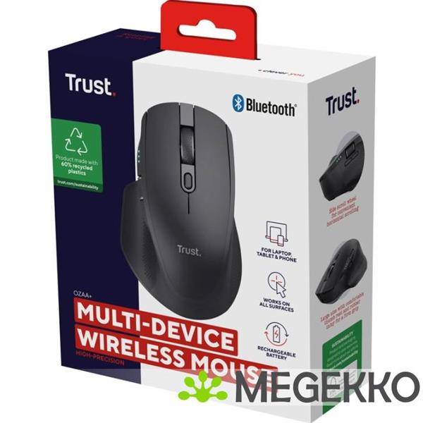 Grote foto trust ozaa draadloze zwarte multi connect muis computers en software overige computers en software