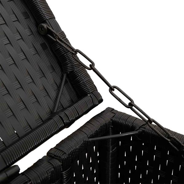 Grote foto vidaxl afvalbak box zwart 65 x 80 x 115 cm polyetheen tuin en terras tuinhuisjes en blokhutten