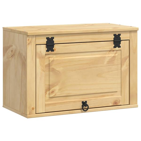 Grote foto vidaxl kast met opslag honing 60 x 32 x 40 cm massief grenenhout huis en inrichting keukens